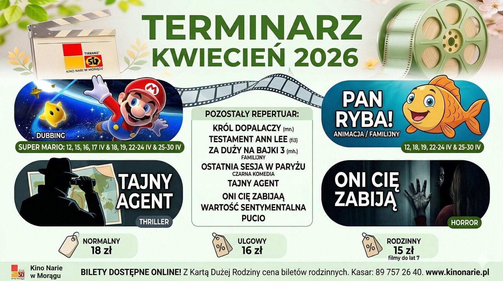terminarz Kino Narie Morąg