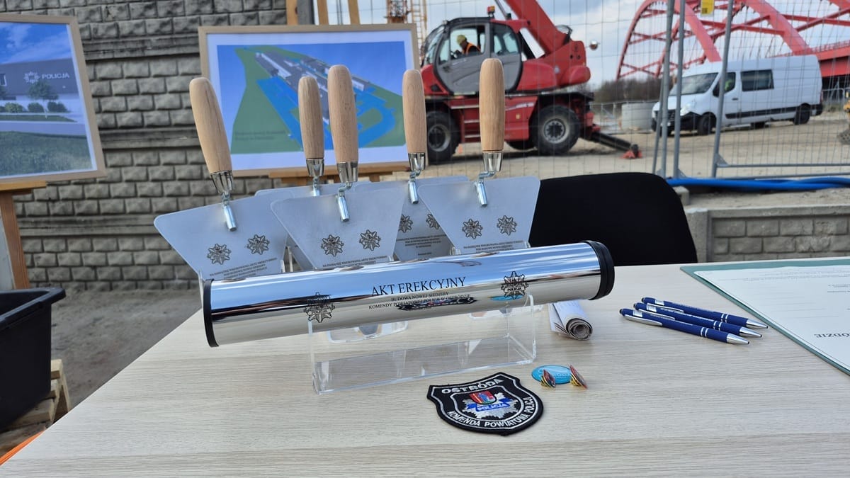 Budowa Komendy Policji W Ostródzie — Wmurowano Akt Erekcyjny